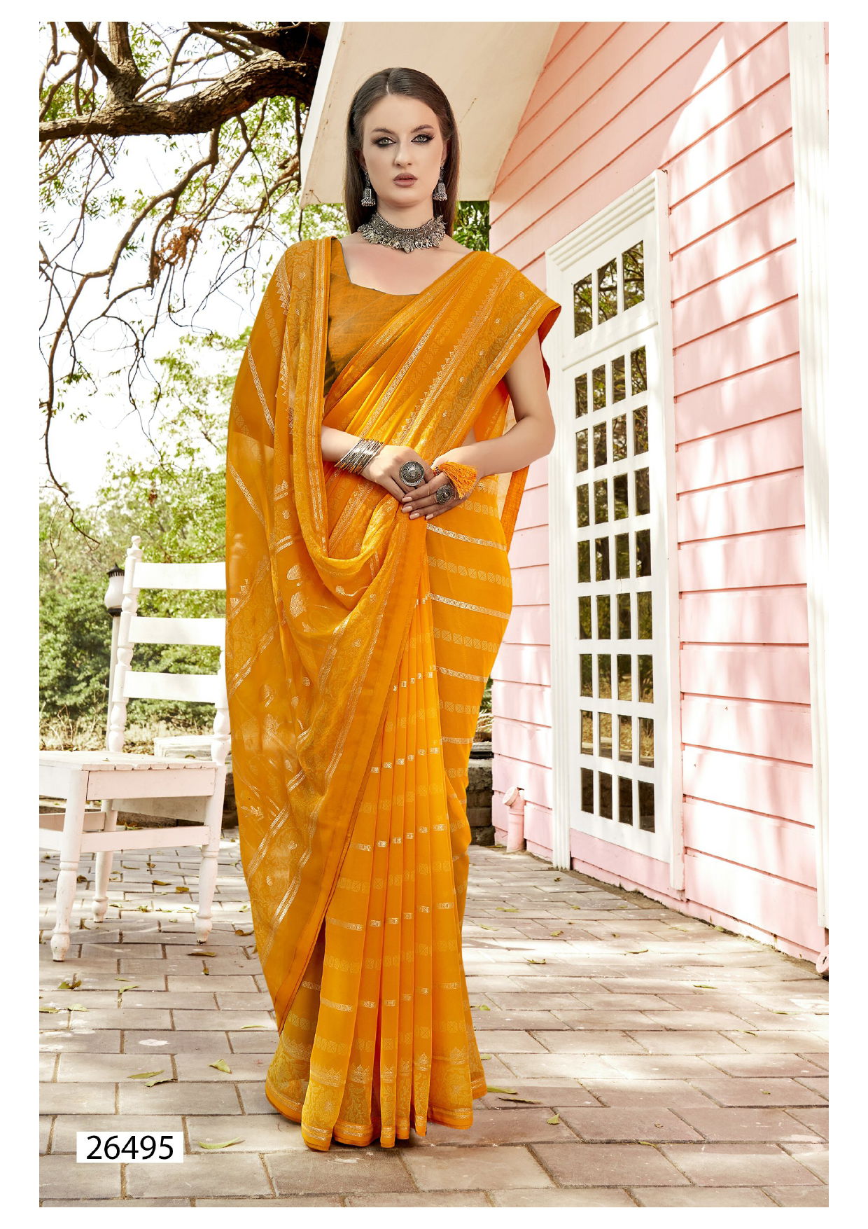 Vidula By Vallabhi Georgette Designer Printed Sarees Wholesalers In Delhi
